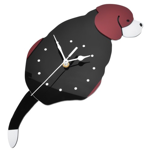 GE Wanduhr Schaukel Hund DIY Einfache Mode Silent Rahmenlose Wanduhr Mit - Bild 19 von 22