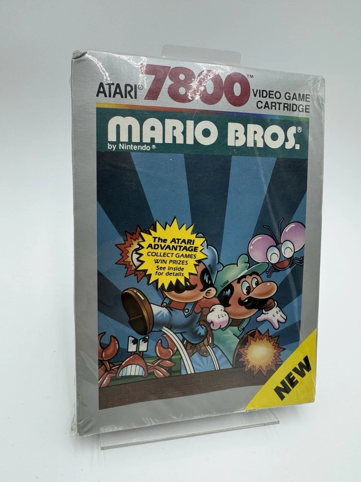 Atari 7800 Mario Bros. Factory Sealed With Hangar 1983 CX7850 - Image 2 of 4