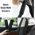 2 x Car Seat Belt Pads Harness Safety Shoulder Strap Cushion Cover Kids Adult UK