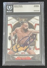 Michel Pereira Signed  2023 Panini Select UFC #11 Concourse BAS Autograph