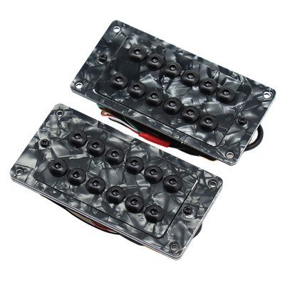 Pair of Umbrella-head Screws Neck&Bridge Pickup with PVC Pearl Guard Patch&Frame