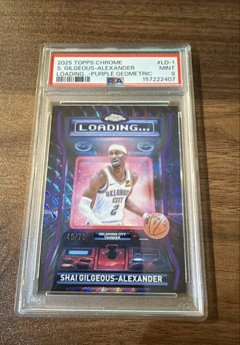 2025 Topps Chrome Shai Gilgeous-Alexander Base (PSA 9)