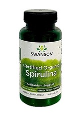 Swanson Certified Organic Spirulina 500MG 180 Tablets, Heart Health, Immunity