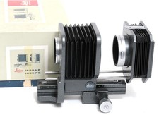 Leitz Leica M Hammertone Gray Bellows 16556P and16557Q Macro Close Focus Bellow