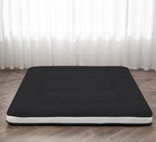 Japanese Floor Futon Mattress Extra Thick Folding Roll Up Bed Topper Mat for ...