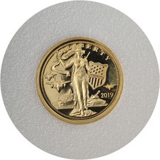 2019 Cook Islands 1/10 Ounce Gold $5 Liberty Medallion 0.24 Fine - STOCK 1560.00 per troy oz