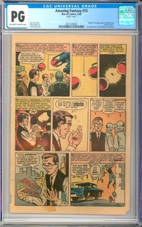 Amazing Fantasy #15 Origin & 1st App. Spider Man Stan Lee Marvel 1962 CGC PG 2