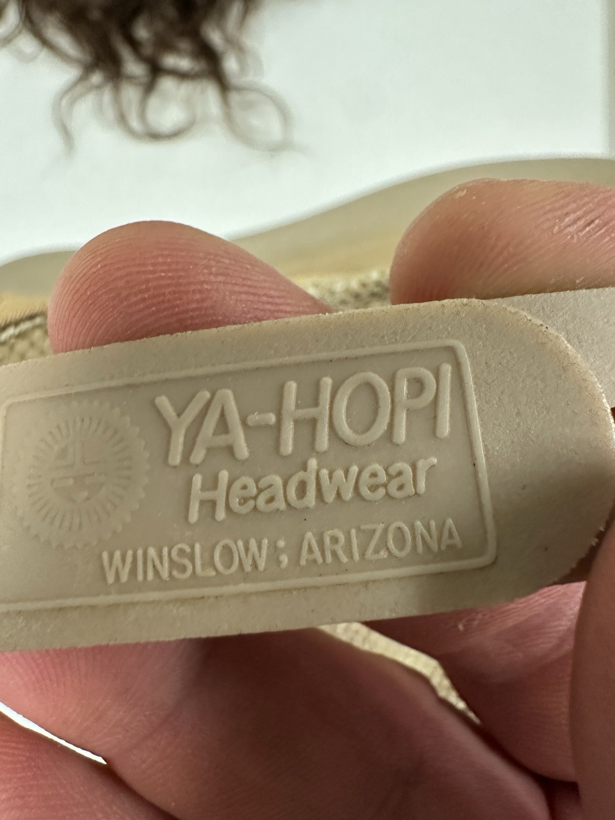 Vintage MMB Headwear Ya-Hopi Made In USA Embroidered Bass Snapback Mesh Cap Hat