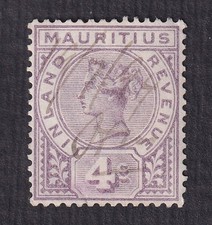 Maurice-Mauritius Inland-Timbre fiscal-Y&T n°4 oblitéré