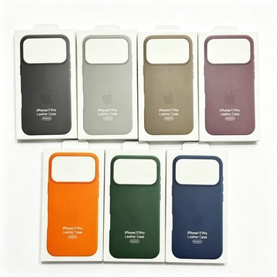 Magnetic Original Leather Phone Case For iPhone 17 Pro Max Air 17 Mag safe Cover