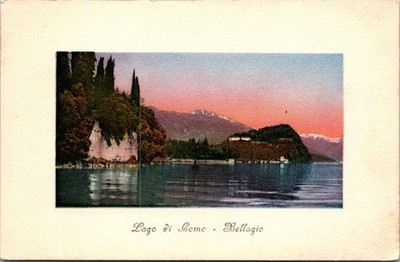 Brunner & Co Postcard Lago di Como Bellagio Italy Vintage Unposted Color Scenic