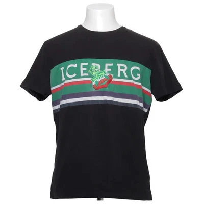 Iceberg, T-shirt, Größe: XL, Schwarz/Grün/Rot, Baumwolle/Elasthan/Polyester #Qzb - Bild 1 von 4