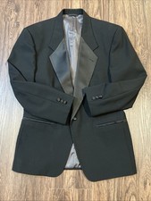 VTG Christian Dior Tuxedo Jacket 42R Coat Peak Lapel Le Connaisseur Dinner USA
