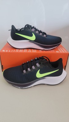 Size 5 Women's Nike Air Zoom Pegasus 37 Running Shoe BQ9647-001 (Black/Green)