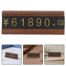 10 Sets Counter Jewelry Price Tags Retail for Number Display Boards Blocks