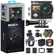 AKASO Brave 4 Action Camera 4K 30fps Ultra Hd Video 20MP Photo, EIS, WiFi... 