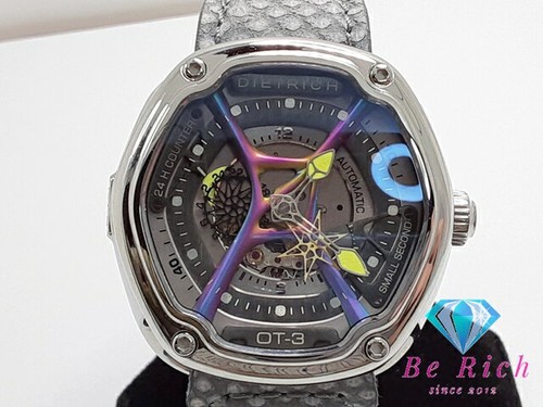 Dietrich Organic Time Men's Watch SS Leather Silver Gray From Japan #3047
