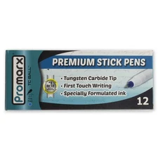 TC Ball Fine Stick Pen, 0.7 mm, Blue Ink, 12-Count