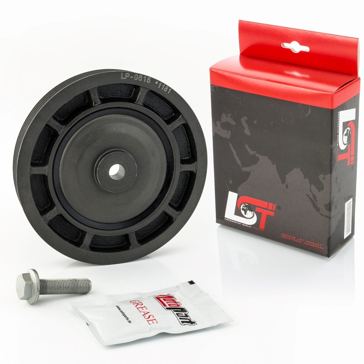 Vibration Damper Piston Shaft Pulley For RENAULT TRAFIC II 2 - 1.9 DCI