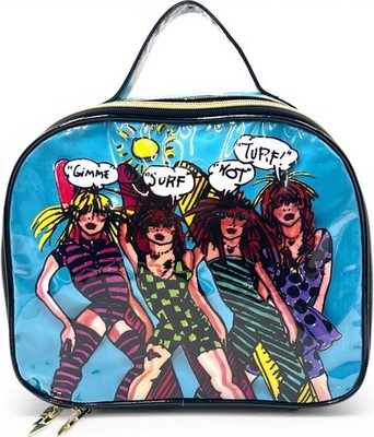 y2k Betseyville by Betsey Johnson バック Betseyville Betsey Johnson Y2K Surf Punk Girl Train Case Rare
