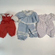 Vintage Doll Clothing Lot Mixed 12  Outfits