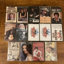 Classic Country Cassette Tapes Lot Of 14 Willie Nelson, Conway Twitty, Alabama