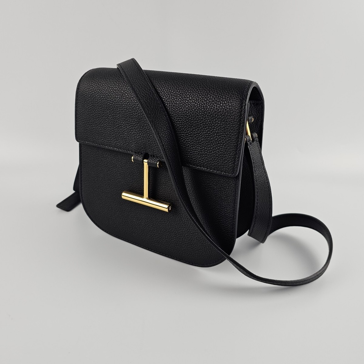 Tom Ford Mini Tara Black Leather Shoulder Bag New | eBay