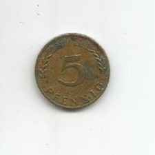 GERMANY 5 PFENNIG 1968 (F)