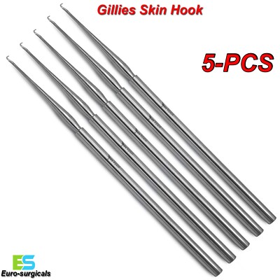 Skin Hook einpolig medizinisch Joseph Gillies Instrumente chirurgische Verfahren CE