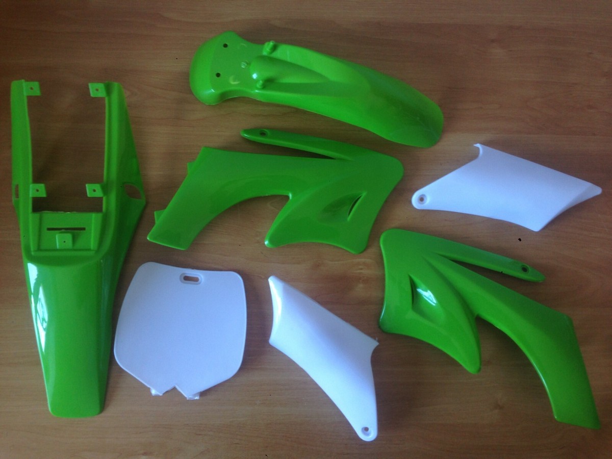 carena minimoto completa mini moto cross 49cc verde modello orion apollo sdk