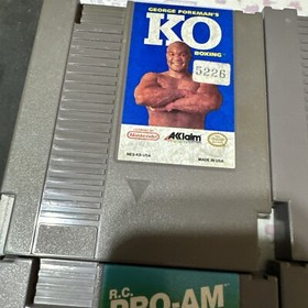 Nintendo NES Games Lot Of 4. KO, Rc Pro Am, Ice Hockey & Kings Of The Beach