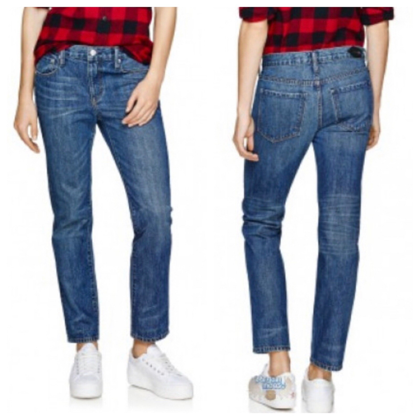 Aritzia 25 Paradise Mine Boyfriend Slim Fit Blue Jean… Gem