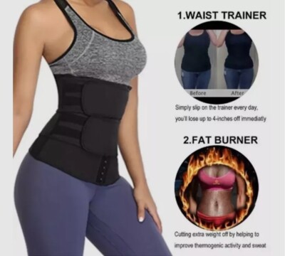 New Women Waist Trainer Corset Sauna Sweat Weight Loss Body Shaper Adjustable