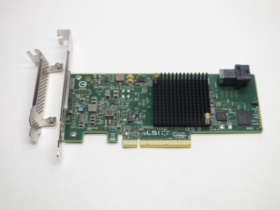 LSI 9300-4I  4P PCI-E SAS/SATA 12Gb/s HBA H5-25473-00 LSI00346 W/BOTH BRACKETS
