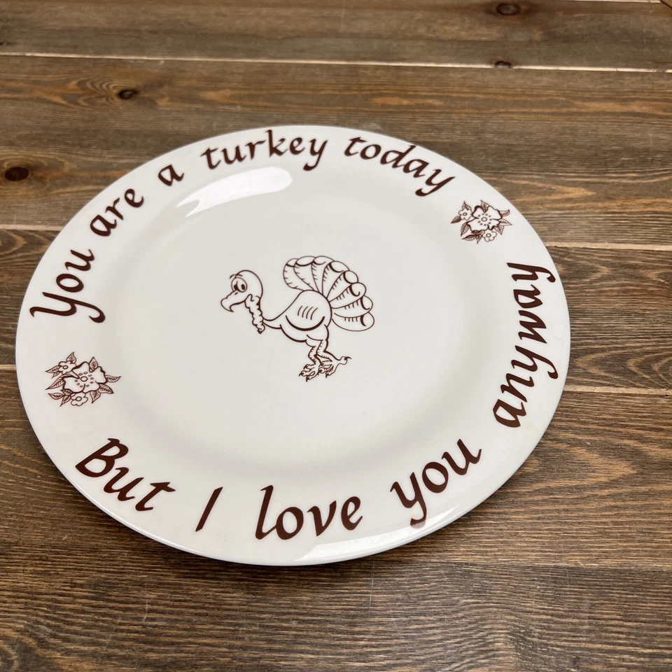 1981 HEIRLOOM DESIGNS "YOU ARE A TURKEY" 10.5 Ação de Graças - Imagem 2 de 4