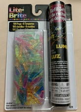 Basic Fun Lite-Brite Refill Pack With 100 Pegs, 8 Templates 