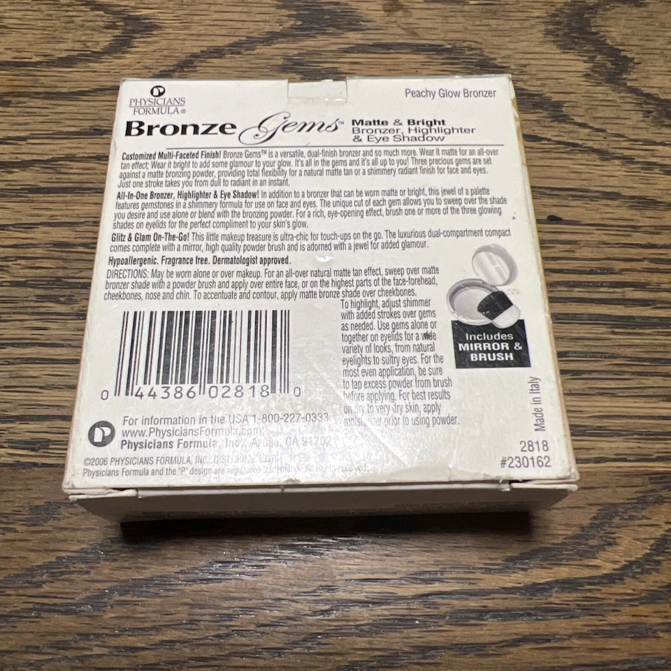 Physicians Formula Bronze Gem's 0.3 oz #2818 Peachy Glow Bronzer Matte. HTF - Image 2 of 2
