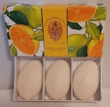 La Florentina Agrumi di Boboli Box 3 Soap Bars Citrus Scent Home-made Italy