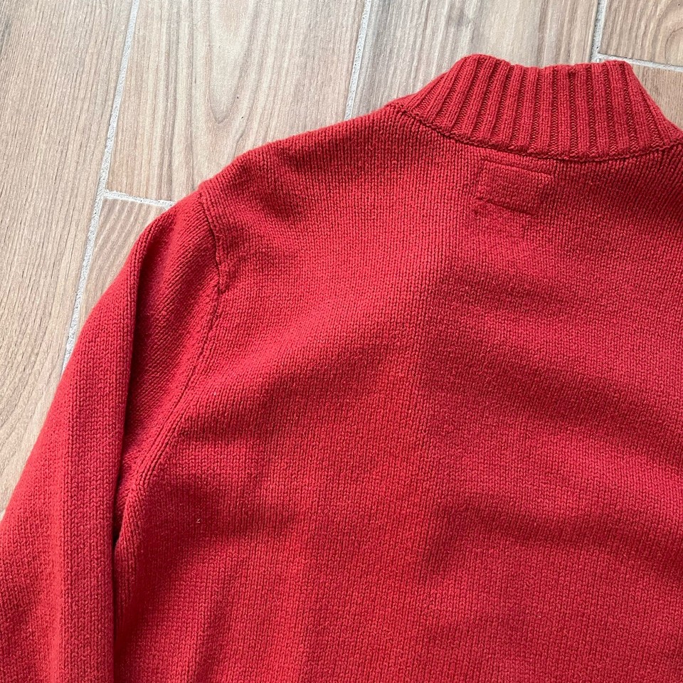 THE NORTH FACE Cotton Blend Jacket Men's SIZE LARGE Orange Full ZIp eBay