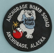 ANCHORAGE ALASKA POLICE BOMB SQUAD SHOULDER PATCH