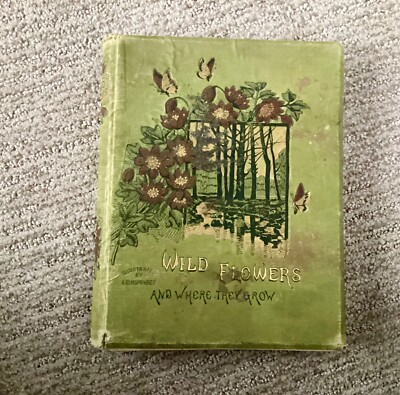 Wild Flowers And Where They Grow 1882 Amanda Harris Illus. by L.B. Humphrey