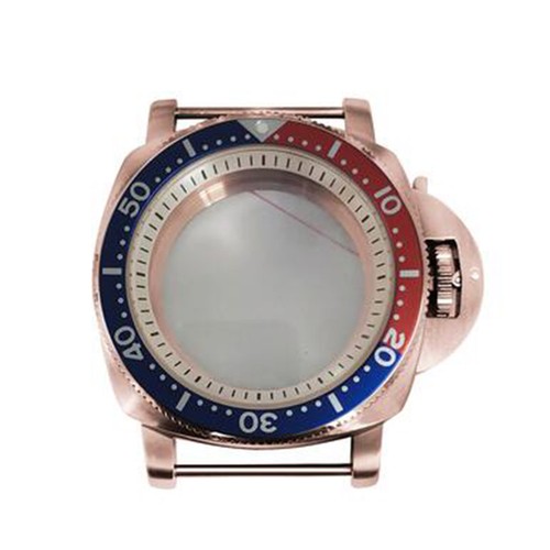 42mm PVD Rose Gold Watch Case Bezel White Inner Shadow Fit For NH35/36 Movement - Picture 19 of 31