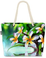 Zen Garten Frangipani Blume Beach Bag Garten Wellness Kosmetik BlüTen Spa Teich