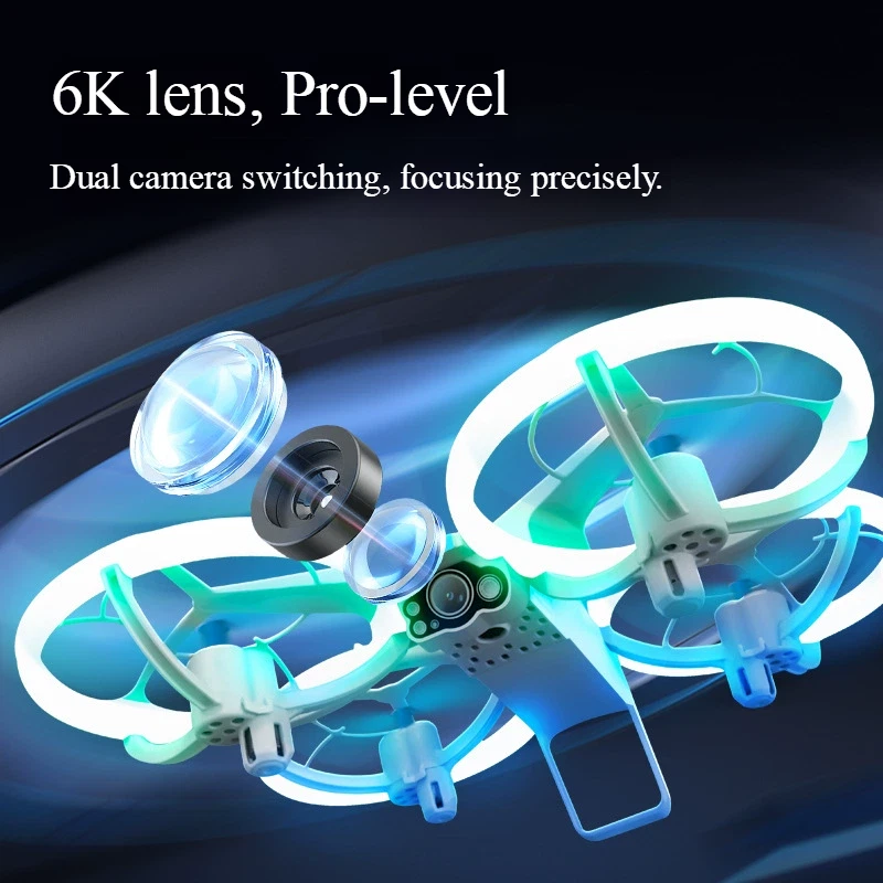 Dual-camera-equipped, 6K high-definition aerial photography drone, quadcopter - Image 3 of 4