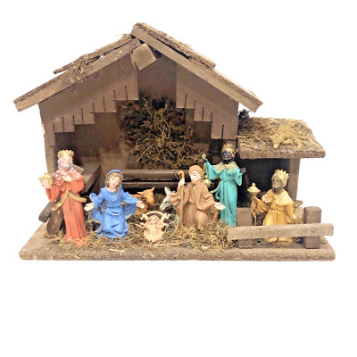 Vintage Nativity Set 3 Wise Men Christmas Decor Made In Italy Handmade