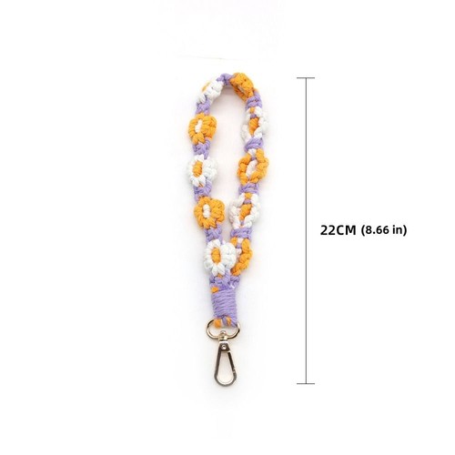 Hand-woven Flower Woven Phone Chain Phone Case Prevention Chain Mobile Phone - Zdjęcie 3 z 10