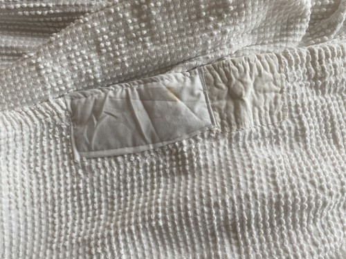 Vintage Fashion Manor Blanket White Fringe Farmhouse 89x98 Full Boho throw - Picture 13 of 18