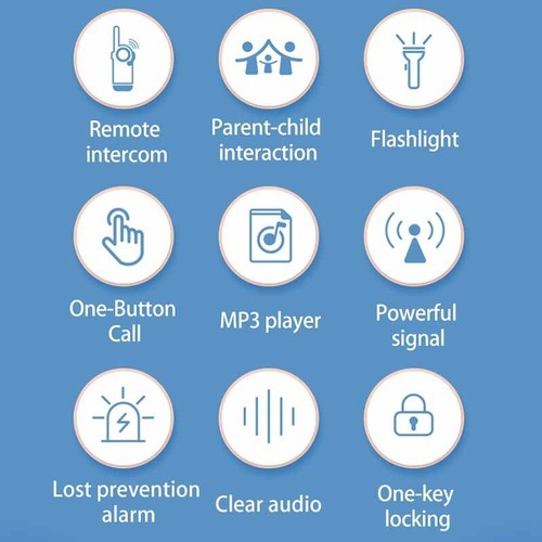 Kiddos Walkie Talkies mit LCD-Bildschirm und integrierter Taschenlampe zur Erkun - Bild 12 von 12