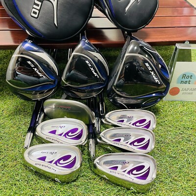 Women Mizuno Full Set JPX E3 1w 3w 5w CH Iron 789PwSw 9Pics RH