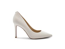 Sam Edelman Women Hazel Pump Bright White Leather Size 7.5 M New With Box
